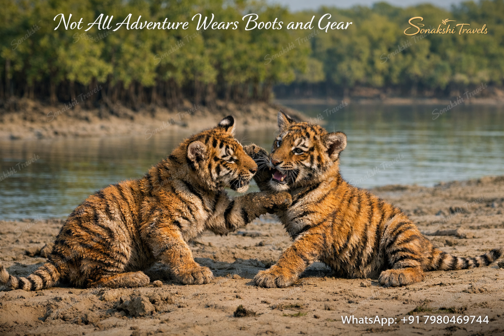 Not All Adventure Wears Boots and Gear